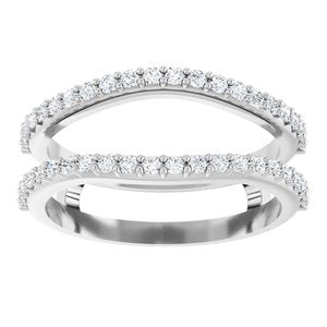 14K White 1/3 CTW Lab-Grown Diamond  Ring Guard Ethereal Legacy Boutiques