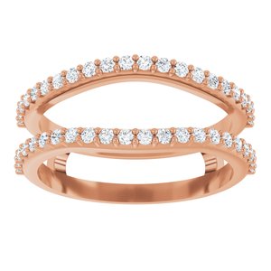 14K Rose 1/3 CTW Lab-Grown Diamond  Ring Guard Ethereal Legacy Boutiques