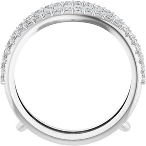 14K White 1/3 CTW Lab-Grown Diamond  Ring Guard Ethereal Legacy Boutiques
