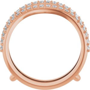 14K Rose 1/3 CTW Lab-Grown Diamond  Ring Guard Ethereal Legacy Boutiques