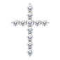 14K White 1/4 CTW Lab-Grown Diamond Cross Pendant Ethereal Legacy Boutiques
