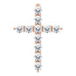 14K Rose 1/4 CTW Lab-Grown Diamond Cross Pendant Ethereal Legacy Boutiques