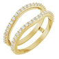 14K Yellow 1/3 CTW Lab-Grown Diamond  Ring Guard Ethereal Legacy Boutiques