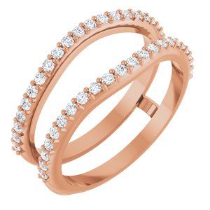 14K Rose 1/3 CTW Lab-Grown Diamond  Ring Guard Ethereal Legacy Boutiques