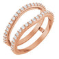 14K Rose 1/3 CTW Lab-Grown Diamond  Ring Guard Ethereal Legacy Boutiques