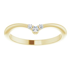 14K Yellow .05 CTW Natural Diamond Matching Band Ethereal Legacy Boutiques