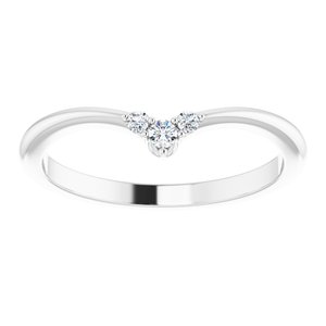 Platinum .05 CTW Natural Diamond Matching Band Ethereal Legacy Boutiques