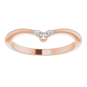 14K Rose .05 CTW Natural Diamond Matching Band Ethereal Legacy Boutiques