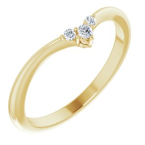 14K Yellow .05 CTW Natural Diamond Matching Band Ethereal Legacy Boutiques