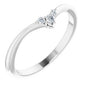 14K White .05 CTW Natural Diamond Matching Band Ethereal Legacy Boutiques