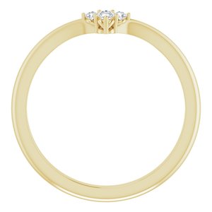 14K Yellow .05 CTW Natural Diamond Matching Band Ethereal Legacy Boutiques