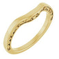 14K Yellow Floral Matching Band Ethereal Legacy Boutiques