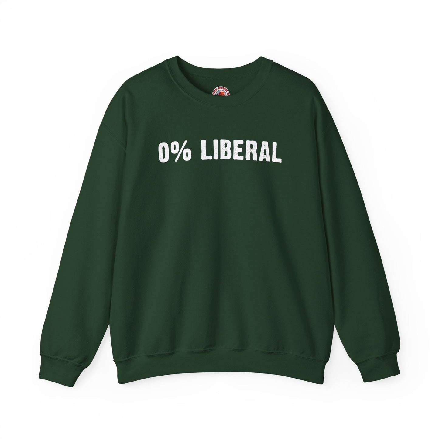 0% Liberal Crewneck Sweatshirt The Devil's Pickle