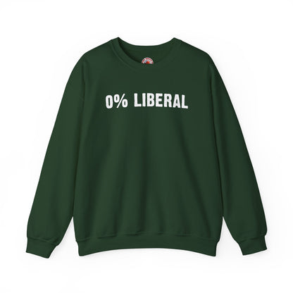0% Liberal Crewneck Sweatshirt The Devil's Pickle