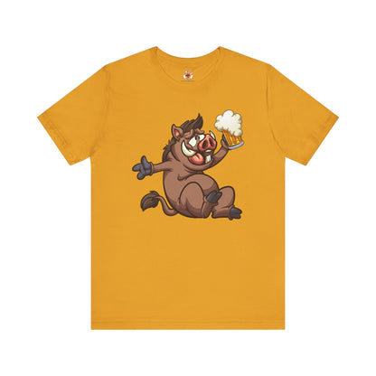 Beer Drinking Boar T-Shirt The Devil's Pickle