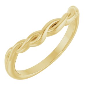 14K Yellow Twisted Contour Band Ethereal Legacy Boutiques