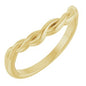 14K Yellow Twisted Contour Band Ethereal Legacy Boutiques