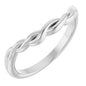 14K White Twisted Contour Band Ethereal Legacy Boutiques