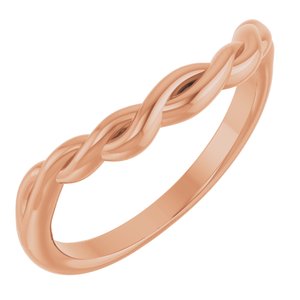 14K Rose Twisted Contour Band Ethereal Legacy Boutiques