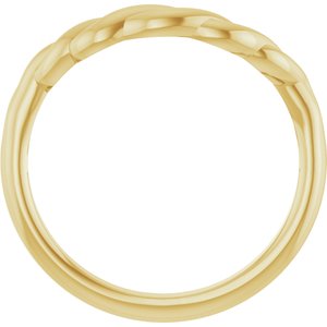 14K Yellow Twisted Contour Band Ethereal Legacy Boutiques