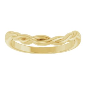 14K Yellow Twisted Contour Band Ethereal Legacy Boutiques