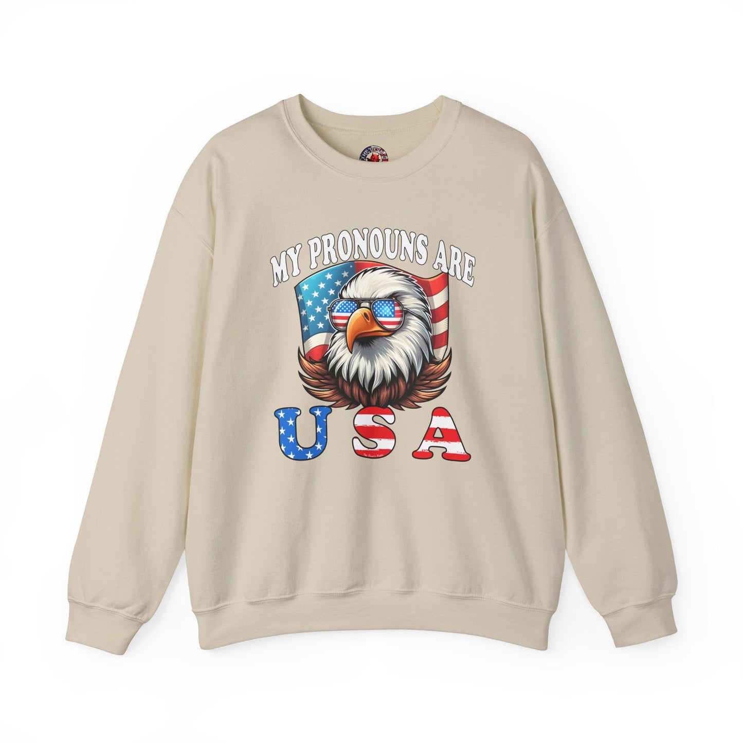 My Pronouns Are U.S.A Crewneck Sweatshirt The Devil's Pickle