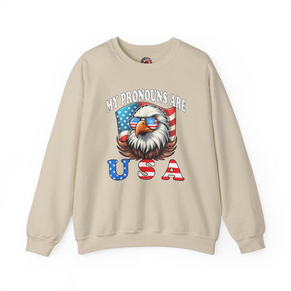 My Pronouns Are U.S.A Crewneck Sweatshirt The Devil's Pickle