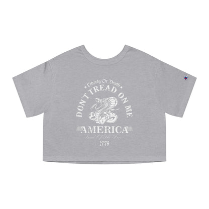 Don't Tread on Me Cropped T-Shirt The Devil's Pickle