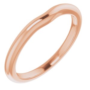 14K Rose Band for 4.1 mm Round Ring Ethereal Legacy Boutiques
