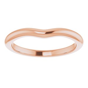 18K Rose Band for 5.8 mm Round Ring Ethereal Legacy Boutiques