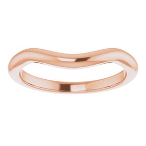 10K Rose Band for 10 mm Round Ring Ethereal Legacy Boutiques