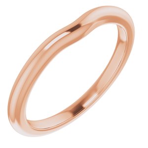 18K Rose Band for 4.4 mm Round Ring Ethereal Legacy Boutiques