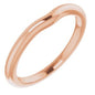 14K Rose Band for 4.4 mm Round Ring Ethereal Legacy Boutiques