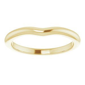 14K Yellow Band for 5.2 mm Round Ring Ethereal Legacy Boutiques