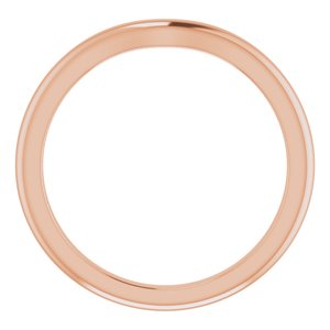 10K Rose Band for 5.8 mm Round Ring Ethereal Legacy Boutiques