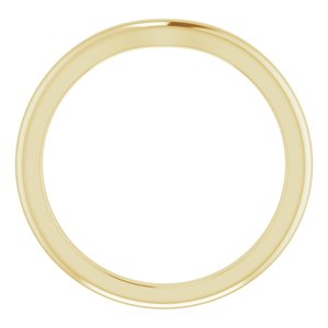 18K Yellow Band for 5.8 mm Round Ring Ethereal Legacy Boutiques