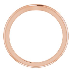 14K Rose Band for 6 mm Round Ring Ethereal Legacy Boutiques