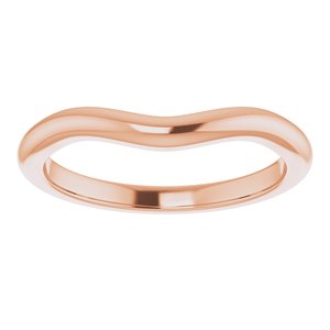 10K Rose Band for 8.2 mm Round Ring Ethereal Legacy Boutiques