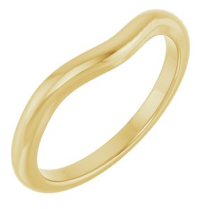 18K Yellow Band for 8 mm Round Ring Ethereal Legacy Boutiques