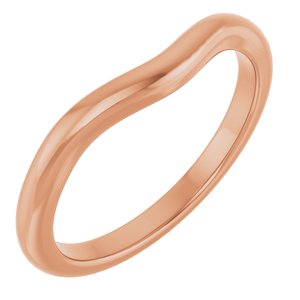 18K Rose Band for 8 mm Round Ring Ethereal Legacy Boutiques