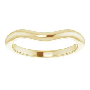 14K Yellow Band for 9 mm Round Ring Ethereal Legacy Boutiques