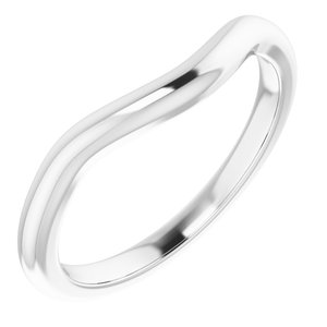 14K X1 White Band for 10 mm Round Ring Ethereal Legacy Boutiques