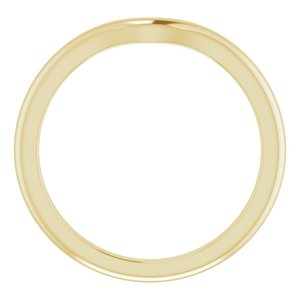 18K Yellow Band for 6x4 mm Oval Ring Ethereal Legacy Boutiques