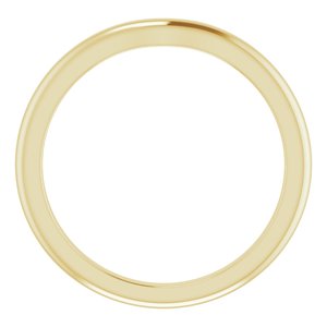 18K Yellow Band for 4.4 mm Round Ring Ethereal Legacy Boutiques