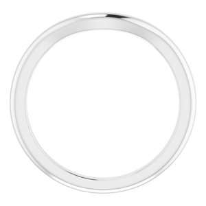 14K X1 White Band for 9 mm Round Ring Ethereal Legacy Boutiques