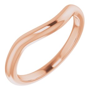 14K Rose Band for 11 mm Round Ring Ethereal Legacy Boutiques