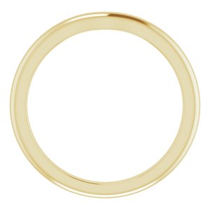 18K Yellow Band for 4.1 mm Round Ring Ethereal Legacy Boutiques