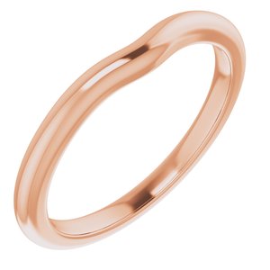 10K Rose Band for 4.8 mm Round Ring Ethereal Legacy Boutiques
