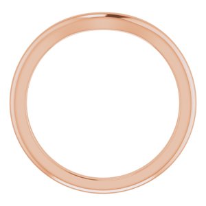 10K Rose Band for 8.2 mm Round Ring Ethereal Legacy Boutiques