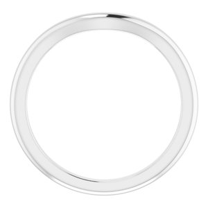 14K X1 White Band for 8.2 mm Round Ring Ethereal Legacy Boutiques